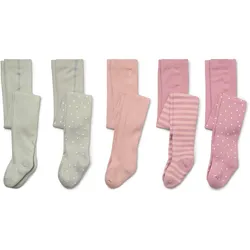 Tchibo - 5 Kinder-Strumpfhosen - Baby - Gr. 50/56 - dunkelrosa