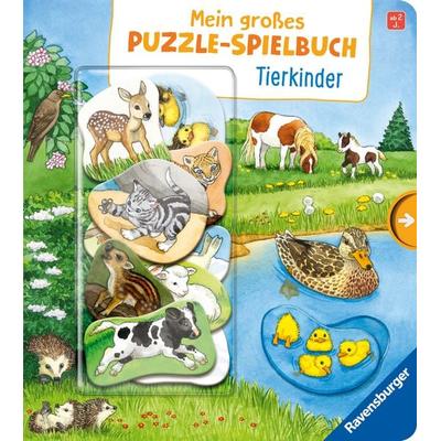 Mein großes Puzzle-Spielbuch - Tierkinder, Gebundene Ausgabe von Frauke Nahrgang, Ravensburger Verlag GmbH
