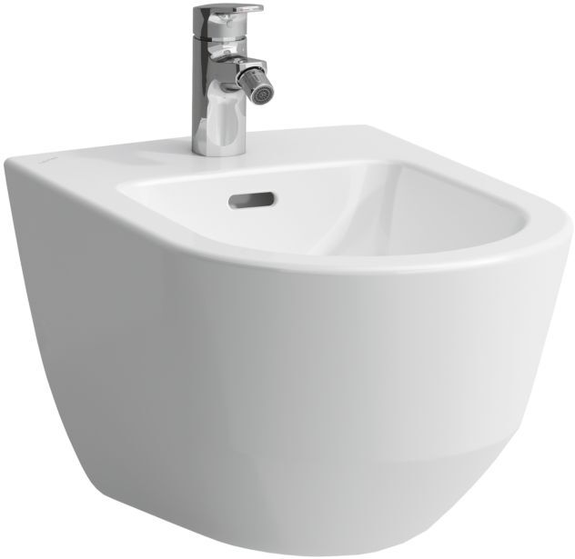 LAUFEN Pro Wand-Bidet H8309520183021 36x53cm, Ausladung 53cm, Eckventile innenliegend, bahamabeige