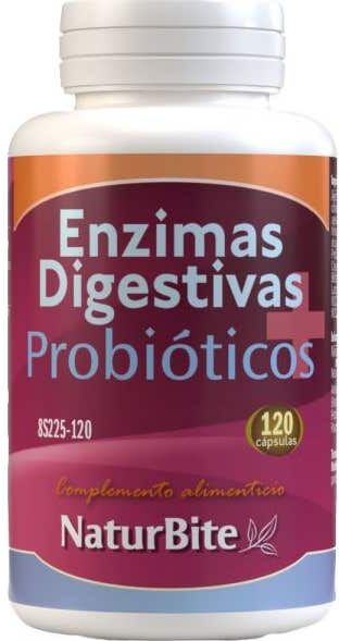 Naturbite Enzimas Digestivas+Probióticos 120caps