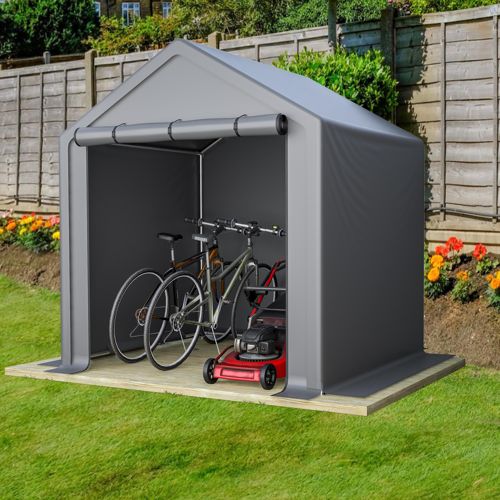Geräteschuppen 190x170x200, Fahrradgarage, Garagenzelt, Gartenhaus, Lagerzelt, Werkzeugzelt