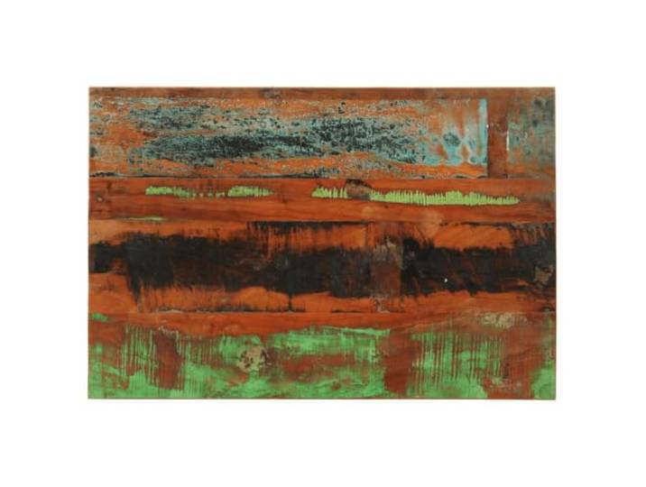 PTUGUOF Tischplatte Rechteckig 60x90 cm Altholz Massiv Robust, Rustikaler Look, Vielseitig für Tische, Feucht Abwischbar