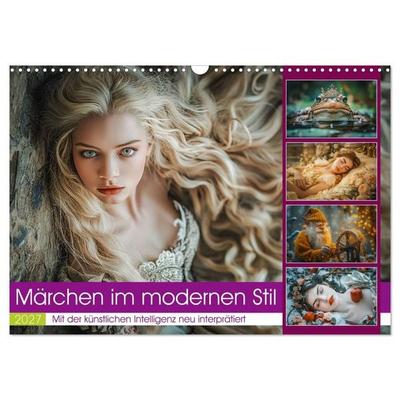 Märchen im modernen Stil (Wandkalender 2027 DIN A3 quer), CALVENDO Monatskalender