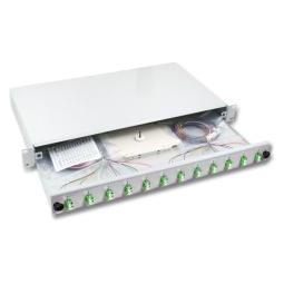 EFB Elektronik Spleissbox ausziehbar LC, 12 Pigtails / 6 Kupplungen, OM5 (Spleissbox) (B71901.12OM5)