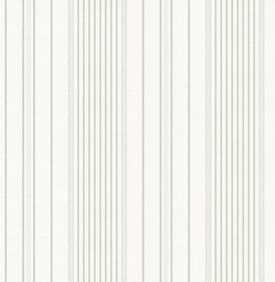 A-Street Prints Navarres Stripe Light Green Faux Linen Wallpaper