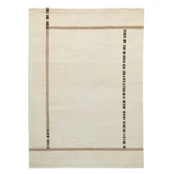 Natur Pur Gabbehteppich Heaven 120 x 180 cm Schurwolle White
