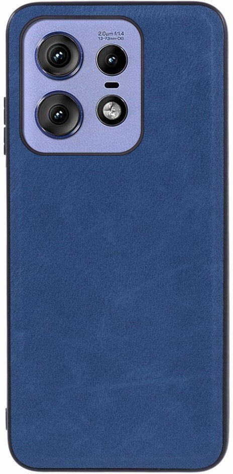 Motorola Edge 50 Pro - EIDERWOOD Kunstlæder Bagside Cover - Blå