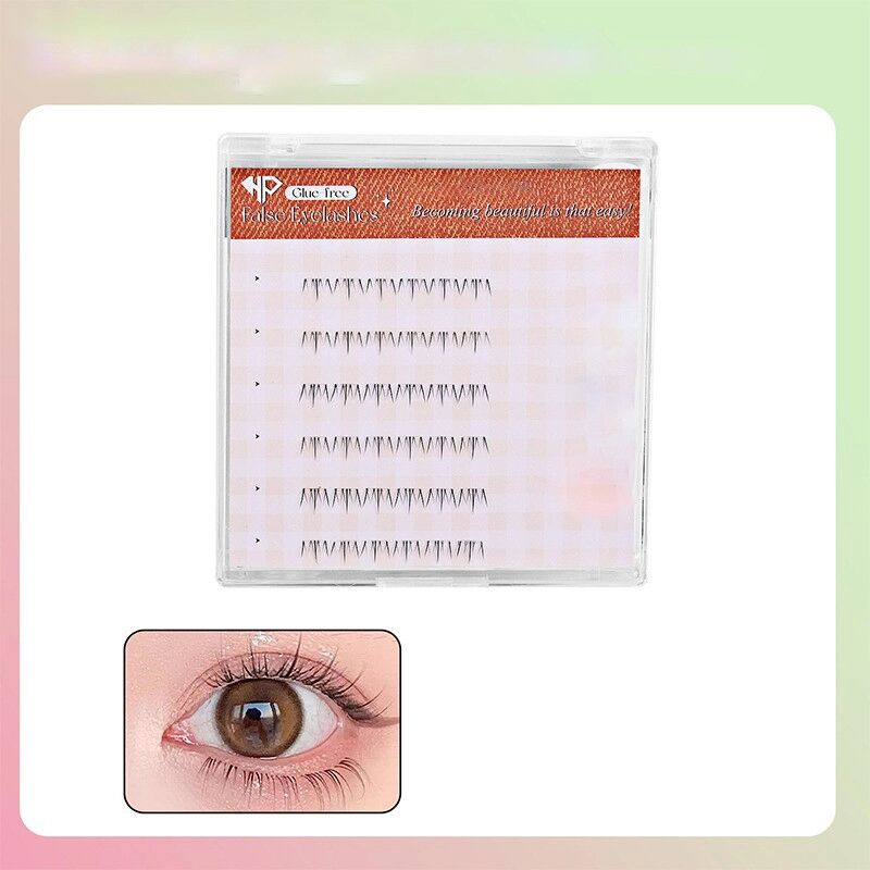 INF Faux Cils Inférieurs Sans Colle - Clusters de Cils Individuels Camélia pour un Maquillage Naturel