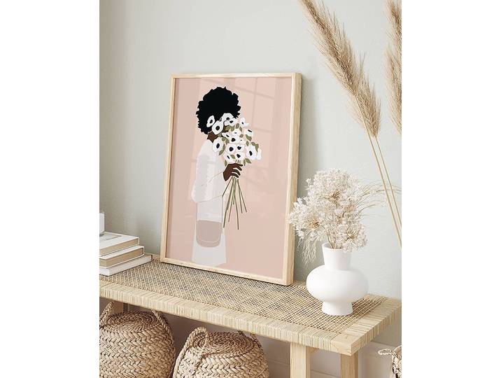 Bild Minimalist Femme Buche Massiv, lackiert Acrylglas Multicolor 32 x 42cm