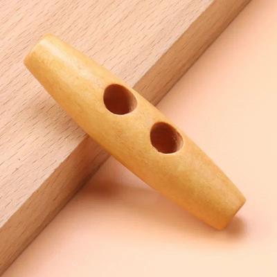 Wooden Horn Toggle Buttons Set Coat Sewing Buttons DIY Clothing Accessories 8