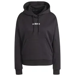 adidas Essentials Linear Fleece Hoodie Damen - black/white - XL