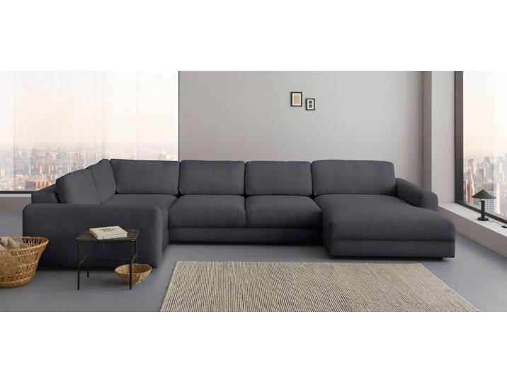 Home affaire Wohnlandschaft Bloomfield, Mega Polsterecke, Breite 390cm, viel Platz, U-Form, In verschiedenen Größen bestellbar