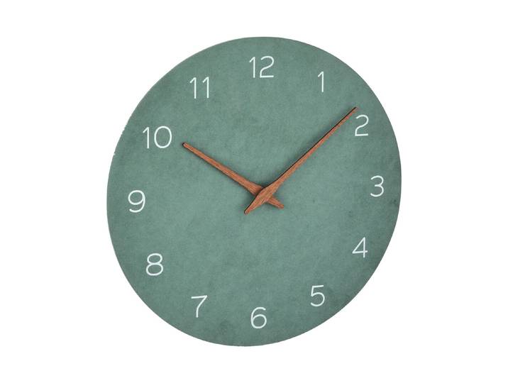 Wanduhr Ø 30cm türkis holz
