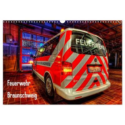Feuerwehr Braunschweig (Wandkalender 2026 DIN A3 quer), CALVENDO Monatskalender