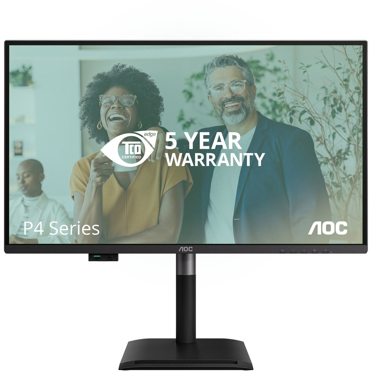 27" (68,58cm) AOC Q27P4CV schwarz 2560x1440 1xDisplayPort 1.4 / 1xHDMI 2.1 / 1x USB-C mit Displayport
