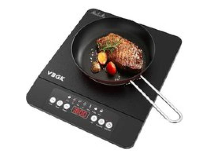 Plaque Induction Portable 1800W 220V Écran Tactile LCD 8 Niveaux De Température Minuterie Verrouillage De Sécurité