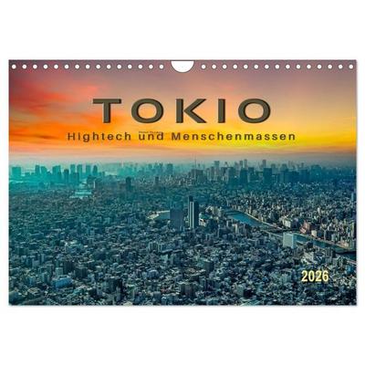 Tokio - Hightech und Menschenmassen (Wandkalender 2026 DIN A4 quer), CALVENDO Monatskalender