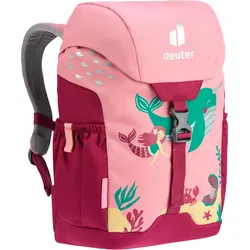 Deuter Schmusebär Kinderrucksack (Volumen 8 Liter/ Gewicht 0,29 kg/ Rückenlänge 24 bis 30 cm) - STK - blossom-raspberry
