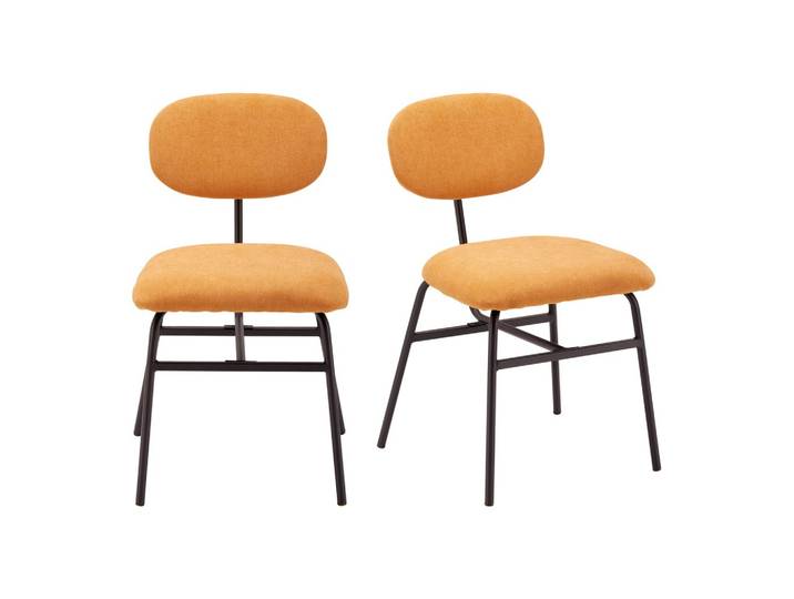 Stuhl-Set Pino Orange Mikrofaser