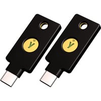 YubiKey 5C NFC, Sicherheitsschlüssel schwarz/gold, 2er Pack