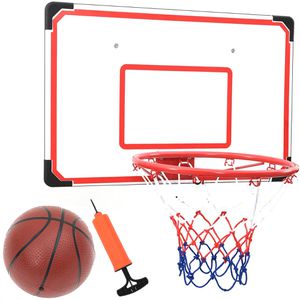 vidaXL Basketballkorb 80353, Set für Kinder, indoor & outdoor, Ø 38,5 cm, mit Rückwand, Basketball & Luftpumpe, zum Einhängen