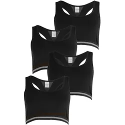 Schiesser Mädchen Bustier Long Life Rib 4er Pack
