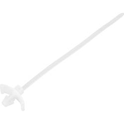 TRU COMPONENTS TC-13030668 TC-WM-100-2.5-N Kabelbinder 100 mm 2.5 mm Natur mit Flügelverschluss, chemische Beständigkeit 100 St.