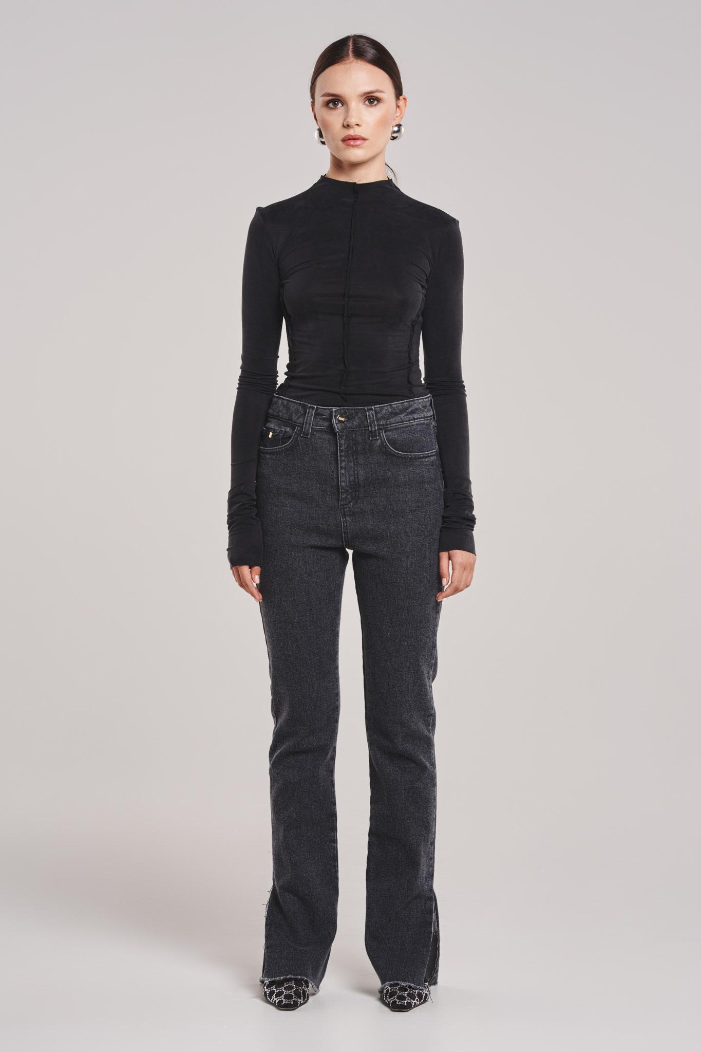 BENU Cupro-Bluse mit Rollkragen