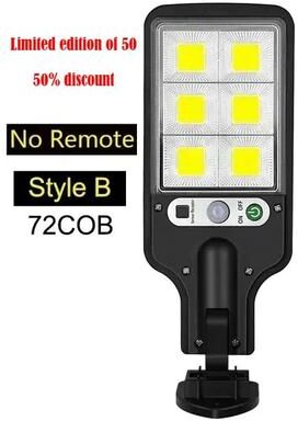 Inspire Curations PowerGlow LED Outdoor Solar Lights With Motion Sensor 30 72 108 COB half Price