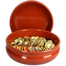 2er Set Cazuela Tonschale Berlin bauchig 24cm - 99513
