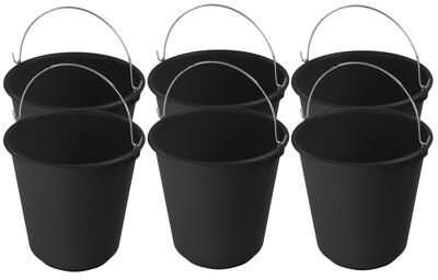 ybmhome Plastic Pail with Handle 11.5 Quart (2.8 Gallon Bucket)