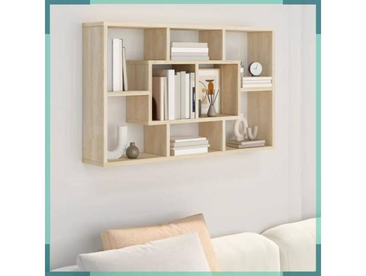 ASHATA Étagère murale Chêne Sonoma 85x16x52 5 cm Bois d'ingénierie -FHE801421
