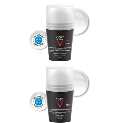 Vichy Homme Deo Antitranspirant 72h extreme Cont. 2x 2x50 ml Roller