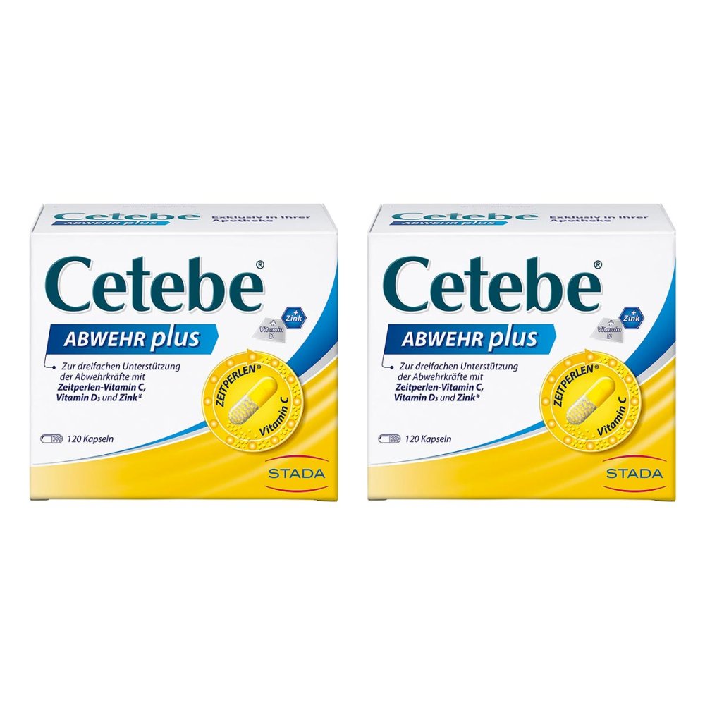 STADA Consumer Health Deutschland GmbH CETEBE Abwehr plus mit Vitamin C, D und Zink 08103190