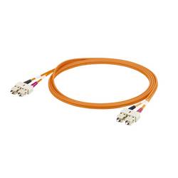 Weidmüller 8876350600 Glasfaser LWL Patchkabel 60 m Orange [2x SC-Duplex - 2x SC-Duplex] Multimode OM2