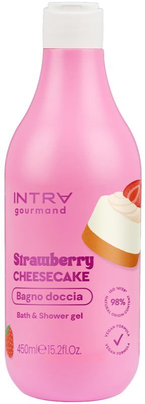 Phytorelax Laboratories Intra Gourmand Strawberry Cheesecake shower and bath gel 450 ml
