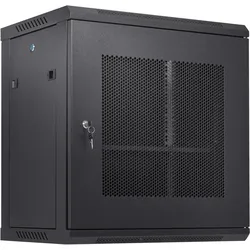 VEVOR 12U Netzwerk-Serverschrank zur Wandmontage, 14,8" tief, Server-Rack-Schrankgehäuse, max. 90kg/200 lbs. Bodenmontierte Ladekapazität, mit abschließbaren Türseitenwänden, für IT-Geräte, A/V-Geräte