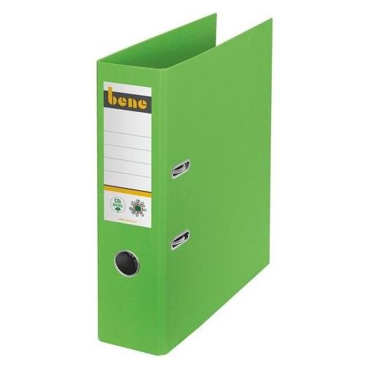 Bene No.1 Ordner grün stabile Pappe 8,0 cm DIN A4 (A4, 80 mm, 1 Stk.) (301400 GN)