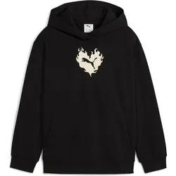 PUMA Kinder Kapuzensweat FLAMING LOVE Hoodie TR G, Größe 140 in Schwarz Schwarz
