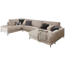 WOHNLANDSCHAFT CARA Taupe Cord
