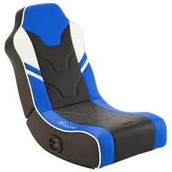 X Rocker Shadow 2.0 Floor Rocker Gaming-Bodensessel für Kinder & Jugendliche mit Audiosystem - schwarz/blau
