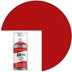 2K-PRO Sprühfarbe 2-Komponenten Sprühlack, 250ml, verkehrsrot, RAL 3020, glänzend