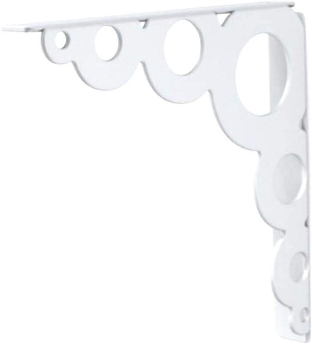 Wit Plankdragers met Speels Bubble Design - 18 cm