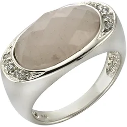 Zeeme Gemstones Ring 925/- Sterling Silber Rosenquarz