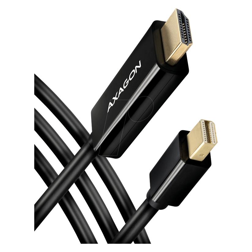 Axagon RVDM-HI14C2 Mini-DisplayPort zu HDMI Adapterkabel, 4K/30 Hz, 180 cm lang (1.80 m) (RVDM-HI14C2)
