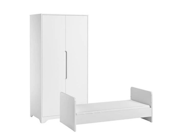 Petits-meubles Babyzimmer 2-teilig Ova Weiß, 144.5x86x75 cm, Babymöbel & Kindermöbel, Babyzimmer