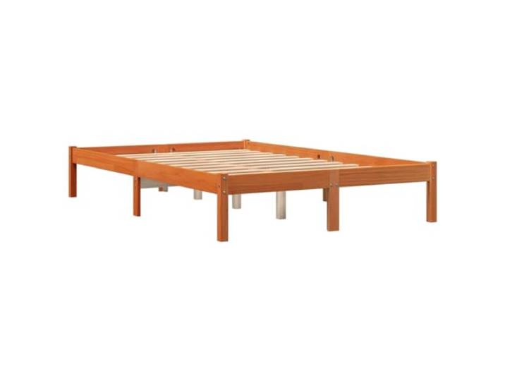 vidaXL Cadre de lit sans Matelas Cire Marron 120x200cm Bois pin Massif