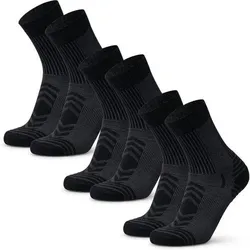 DANISH ENDURANCE Socken Light Hiking Crew, Größe 35/38 in Schwarz Schwarz