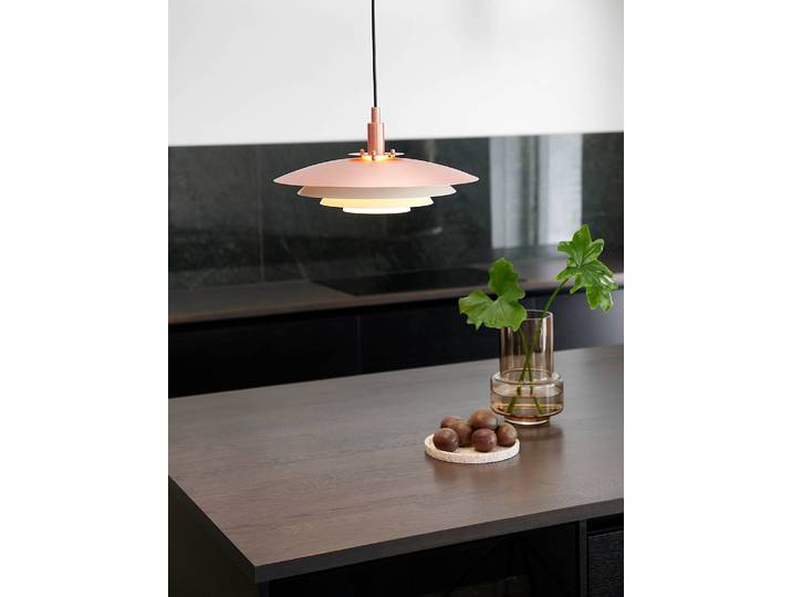 Pendelleuchte Bretagne 38 x 19 x 38cm Kupfer/Kupfer Aluminium, lackiert G9