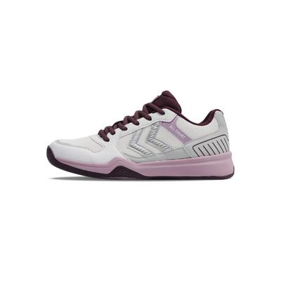 Hallenschuh HUMMEL "ALL COURT", Herren, Gr. 41, atmungsaktiv, rosa (winetasting, sea fog), Synthetik, Schuhe Hallenschuh, atmungsaktiv, Non-Marking-Sohle